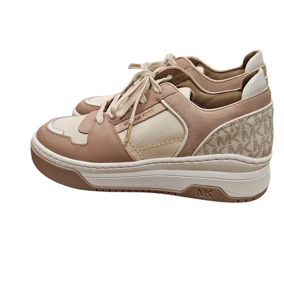 NWT Michael Kors - Pink and Gold Sneakers - Size 9.5 - Picture 5 of 9